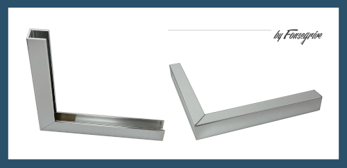 PureConnect - U-Profil mit Nut f�r Festgl�ser in Duschen und im Innenbereich